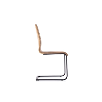 Jídelní židle ABRAMEN, hnědá/dub