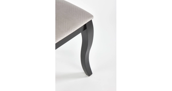 Jídelní židle AKOSIA, černá/béžová