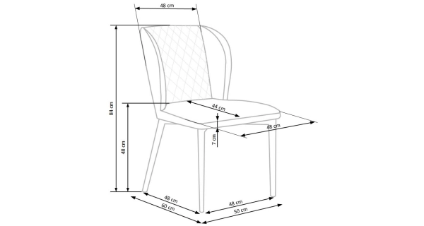 Jídelní židle ALTADENA, šedá