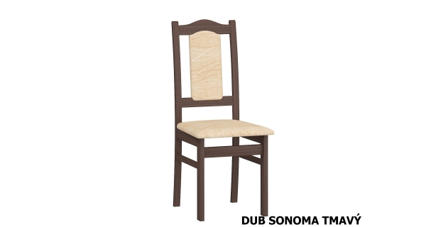 Jídelní židle AMBUNTI, potah monaco, dub sonoma tmavý, 5 let záruka
