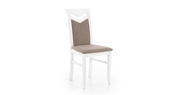 Jídelní židle AUXINUS, bílá/světle hnědá