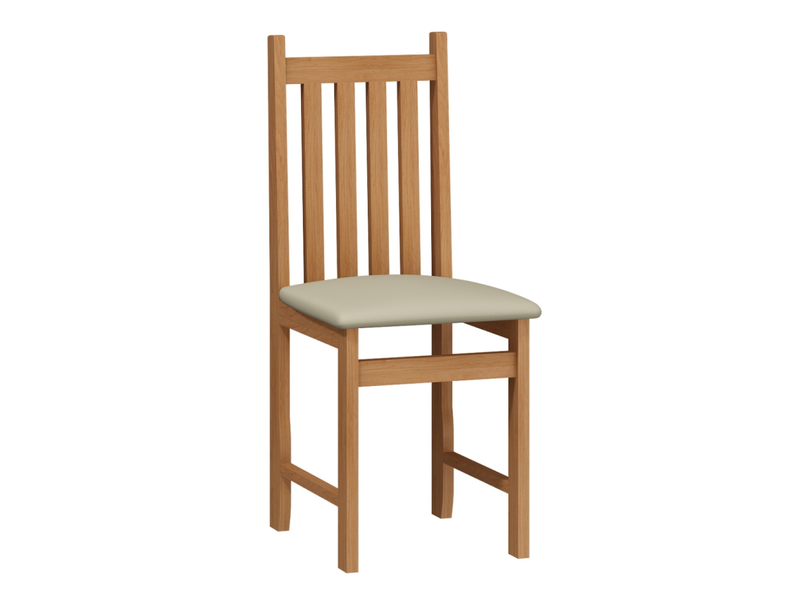 Jídelní židle WAMENA, potah béžová ekokůže, olše, 5 let záruka