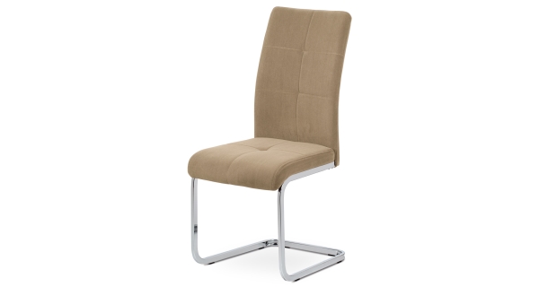 Jídelní židle BETHAL, cappucino látka/chrom
