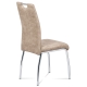 Jídelní židle BIANUS, látka krémová/chrom 