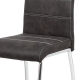 Jídelní židle BIANUS, tmavě šedá látka/chrom