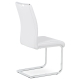 Jídelní židle BURLAT, bílá/chrom