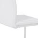 Jídelní židle BURLAT, bílá/chrom