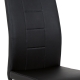Jídelní židle BURLAT, černá/chrom