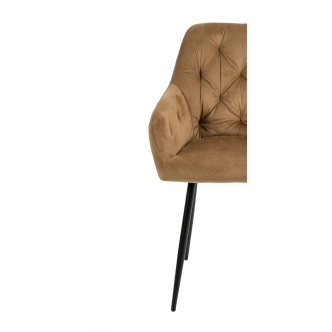 Jídelní židle CALRA, béžová látka/kov