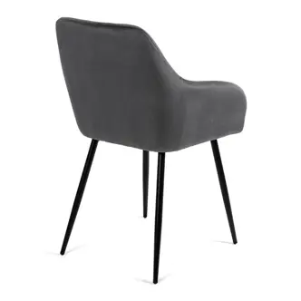 Jídelní židle CALRA, šedá látka/kov