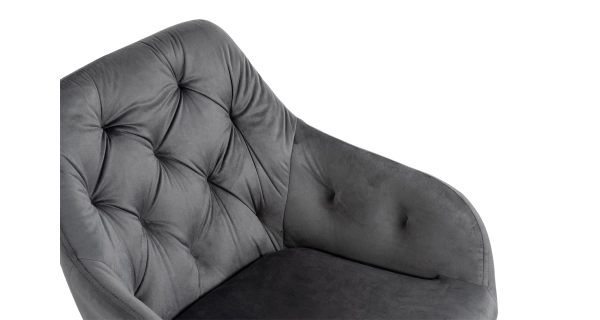 Jídelní židle CALRA, šedá látka/kov