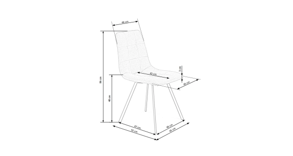 Jídelní židle CAMARILLO, béžová