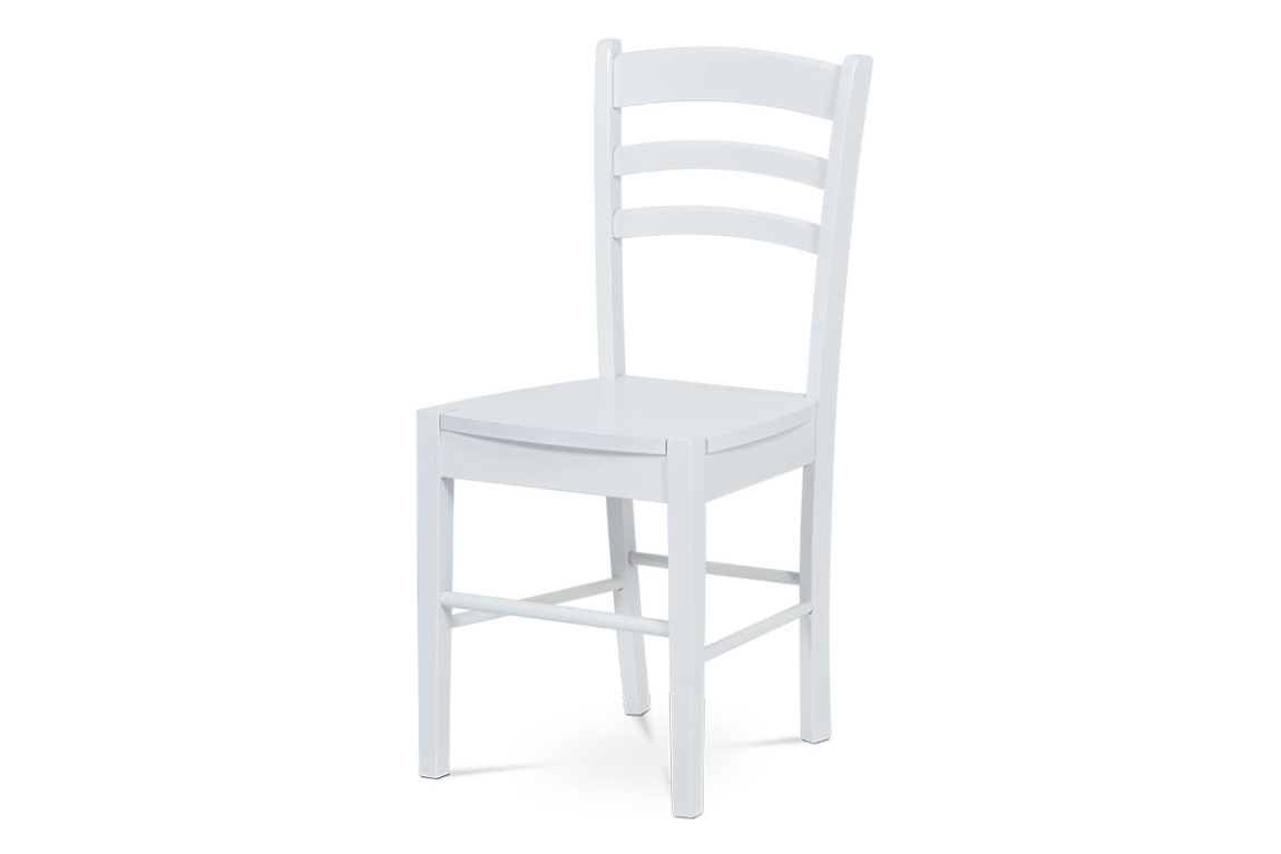 Levně Dřevěná jídelní židle CALIDRIS, bílá