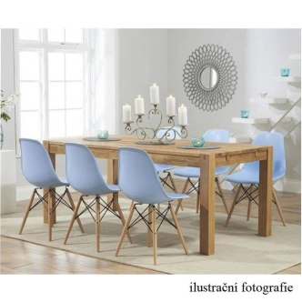 Jídelní židle CHARLISA, černá/buk