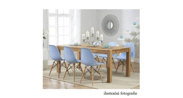 Jídelní židle CHARLISA, černá/buk