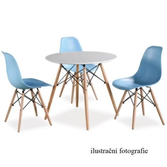 Jídelní židle CHARLISA, černá/buk