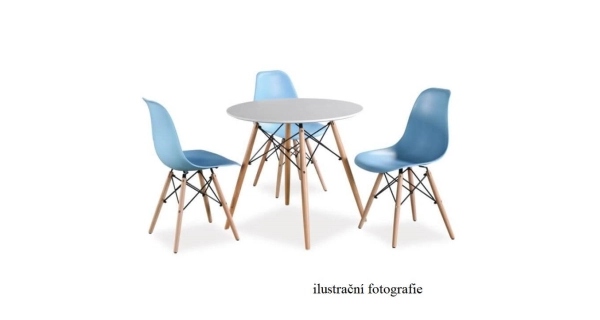 Jídelní židle CHARLISA, černá/buk