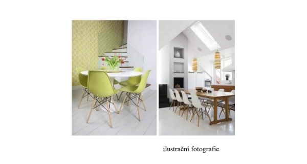 Jídelní židle CHARLISA, černá/buk