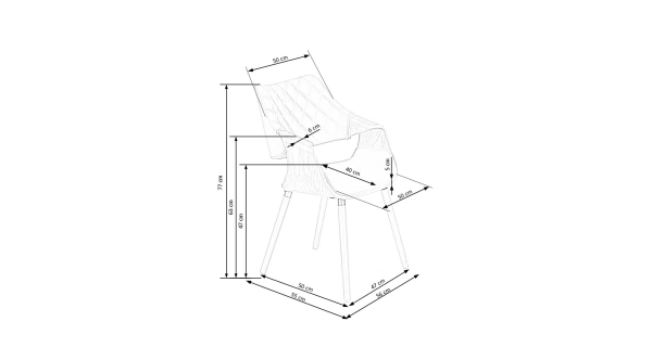Jídelní židle COMPTON, šedá/dub světlý