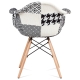 Jídelní židle CORYLUS, patchwork/masiv buk