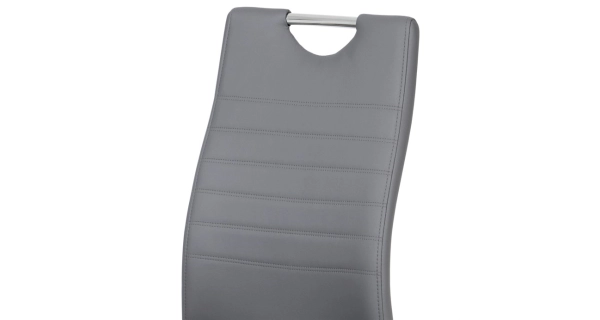 Jídelní židle DIXIRED, šedá/chrom