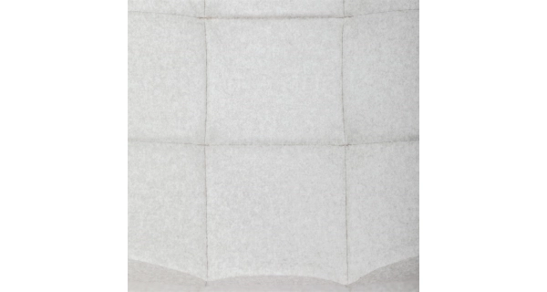 Jídelní židle DORELYOR, bílá látka, černý kov