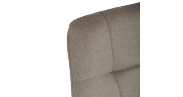 Jídelní židle DORELYOR, cappuccino látka, černý kov