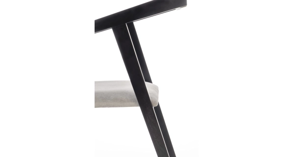 Jídelní židle EUPATRIA, šedá/černá