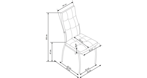 Jídelní židle EYLAR, šedá