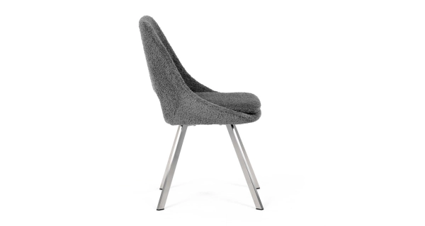 Jídelní židle FENVORIV, šedá látka