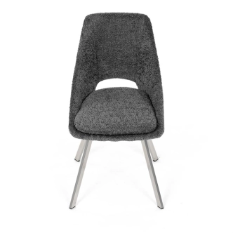 Jídelní židle FENVORIV, šedá látka
