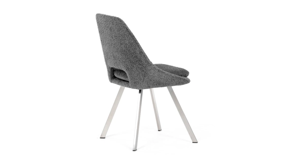 Jídelní židle FENVORIV, šedá látka