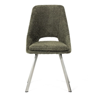 Jídelní židle FENVORIV, zelená látka