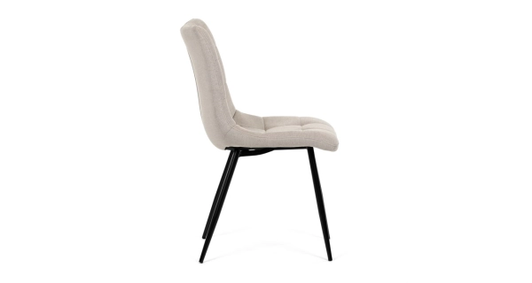 Jídelní židle FENXERNAL, cappuccino látka, černý kov