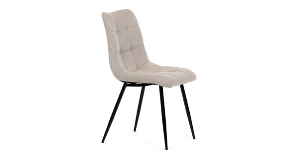 Jídelní židle FENXERNAL, cappuccino látka, černý kov