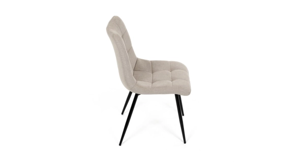 Jídelní židle FENXERNAL, cappuccino látka, černý kov