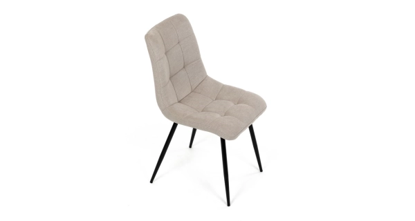 Jídelní židle FENXERNAL, cappuccino látka, černý kov