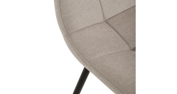 Jídelní židle FENXERNAL, cappuccino látka, černý kov