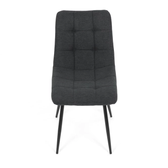 Jídelní židle FENXERNAL, šedá látka, černý kov