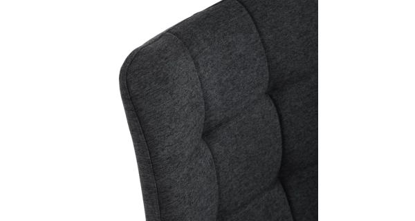 Jídelní židle FENXERNAL, šedá látka, černý kov