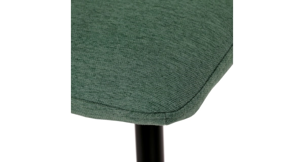 Jídelní židle FENXERNAL, zelená látka, černý kov