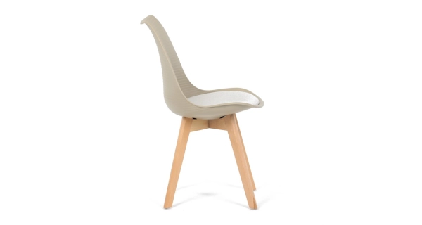 Jídelní židle FESMARO, cappuccino / bílá