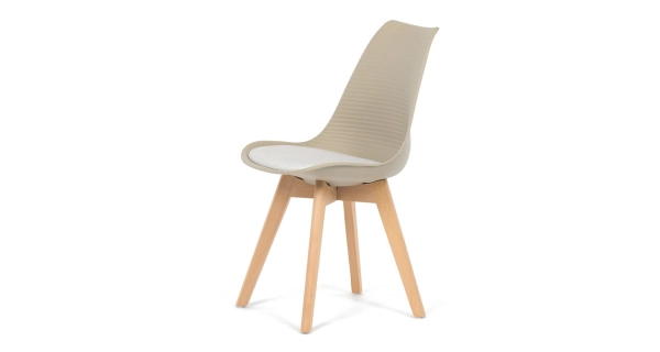 Jídelní židle FESMARO, cappuccino / bílá