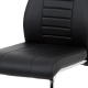 Jídelní židle FEURBALL, černá koženka/chrom