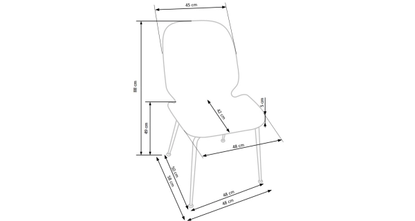 Jídelní židle GAKOLIK, světle růžová