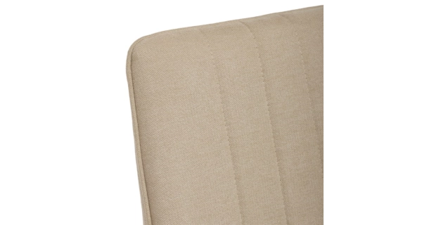 Jídelní židle GARXEROR, béžová látka, šedý kov