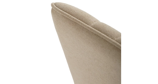 Jídelní židle GARXEROR, béžová látka, šedý kov