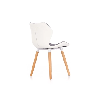 Jídelní židle GOUKA, šedá/bílá