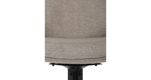 Jídelní židle GRATRE, lanýžová látka, černý kov