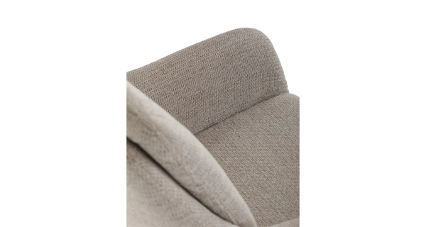 Jídelní židle GRATRE, lanýžová látka, černý kov